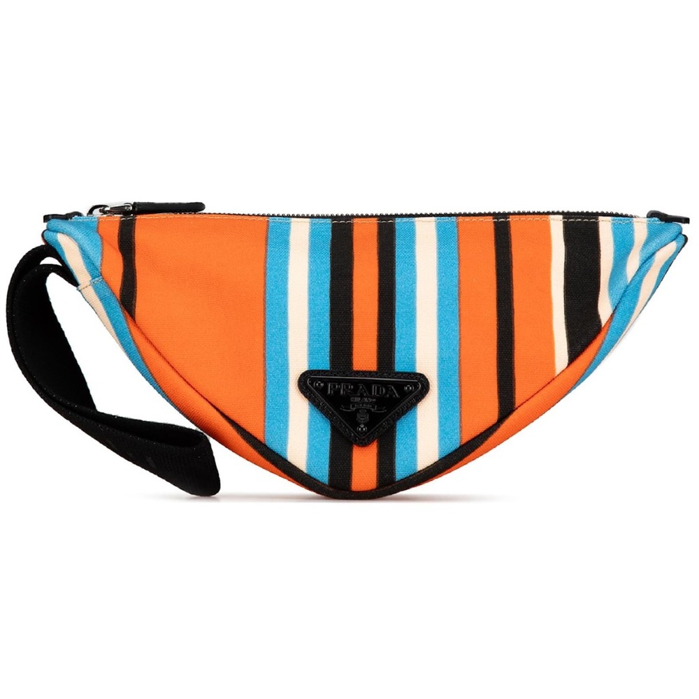 Prada Canapa Baiadera Wristlet